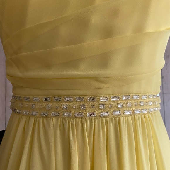 BCBGMaxAzria Danielle One Shoulder Embellished Gown - Picture 9 of 13